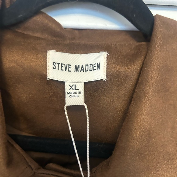 Steve Madden Faux Suede Trucker Jacket - Picture 4 of 6